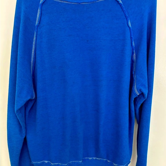 HARD TAIL Criss-Cross. High-Low Hemline. Cotton Sweatshirt. - Picture 5 of 8